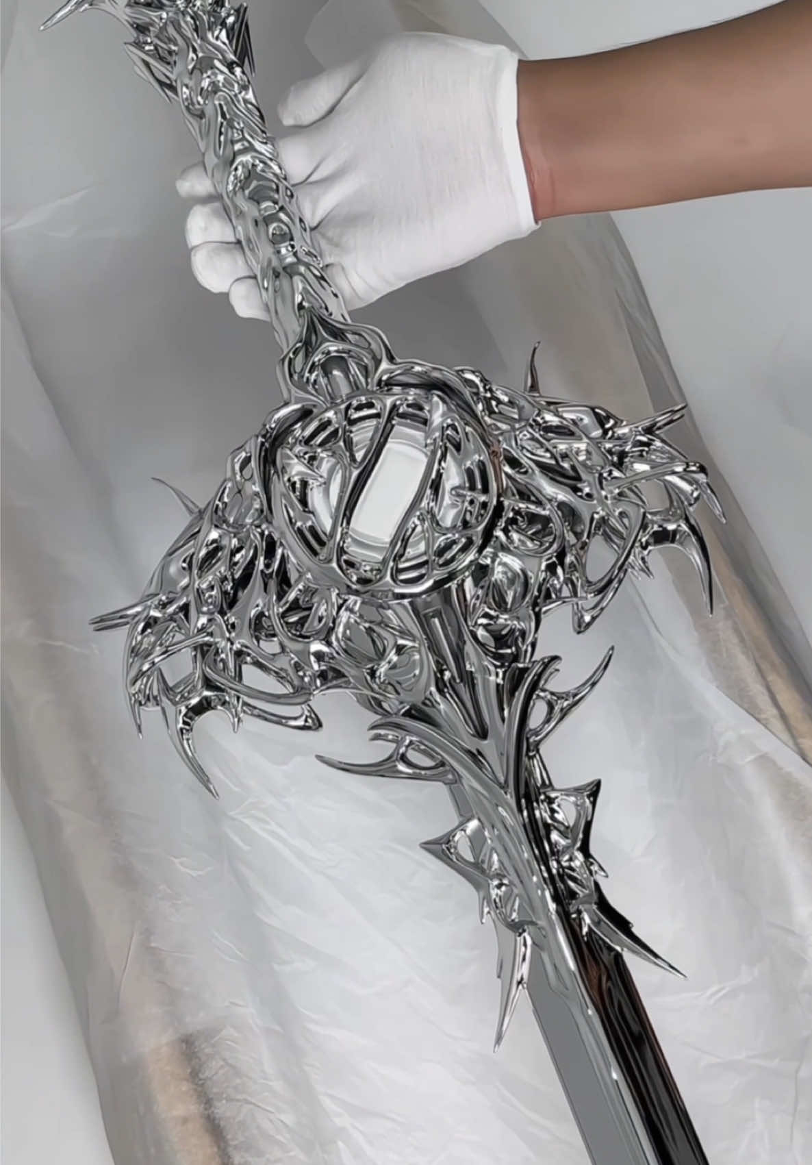 Name him 🗡️ #3dprinted #sword #futuristic #scifi #liquidmetal 