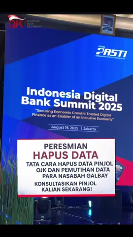 Peresmian hapus data tata cara hapus data pinjol OJK dan PEMUTIHAN data para nasabah yang tidak sanggup bayar tahun 2025,Ayo segera daftar diri Anda agar terbebas dari hutang pinjol#pinjol #pinjollegal #pinjolsadis #pinjolkejam 