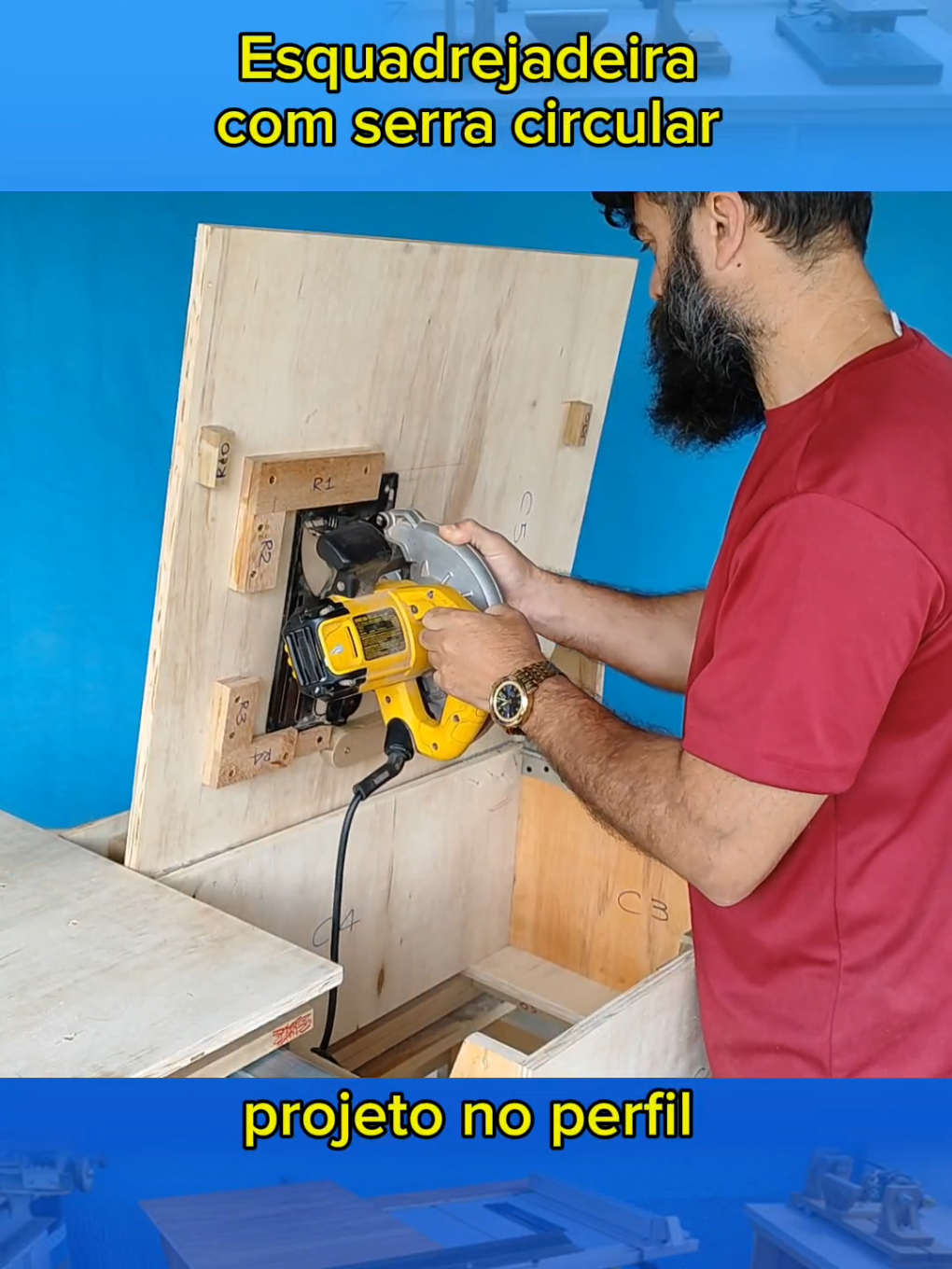 Projeto para esquadrejadeira com serra circular 3