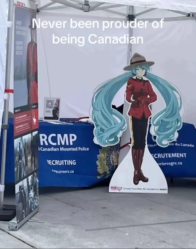 Canadayo :D #canada #rcmp #miku #hatsunemiku #canadamiku #mikudayo #canadayo 