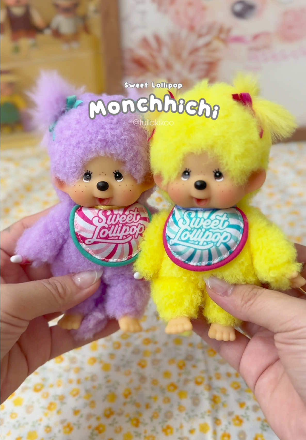 Ngọt ngào như kẹo, đáng yêu như em 🍭✨ #monchhichi #sweet #lollipop #keychain #xh 