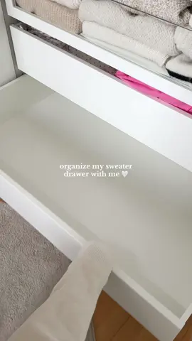 prepping my closet for fall 🍂🤍✨ organizing therapy #fyp #organization #drawerorganization #fallsweaters #closet 