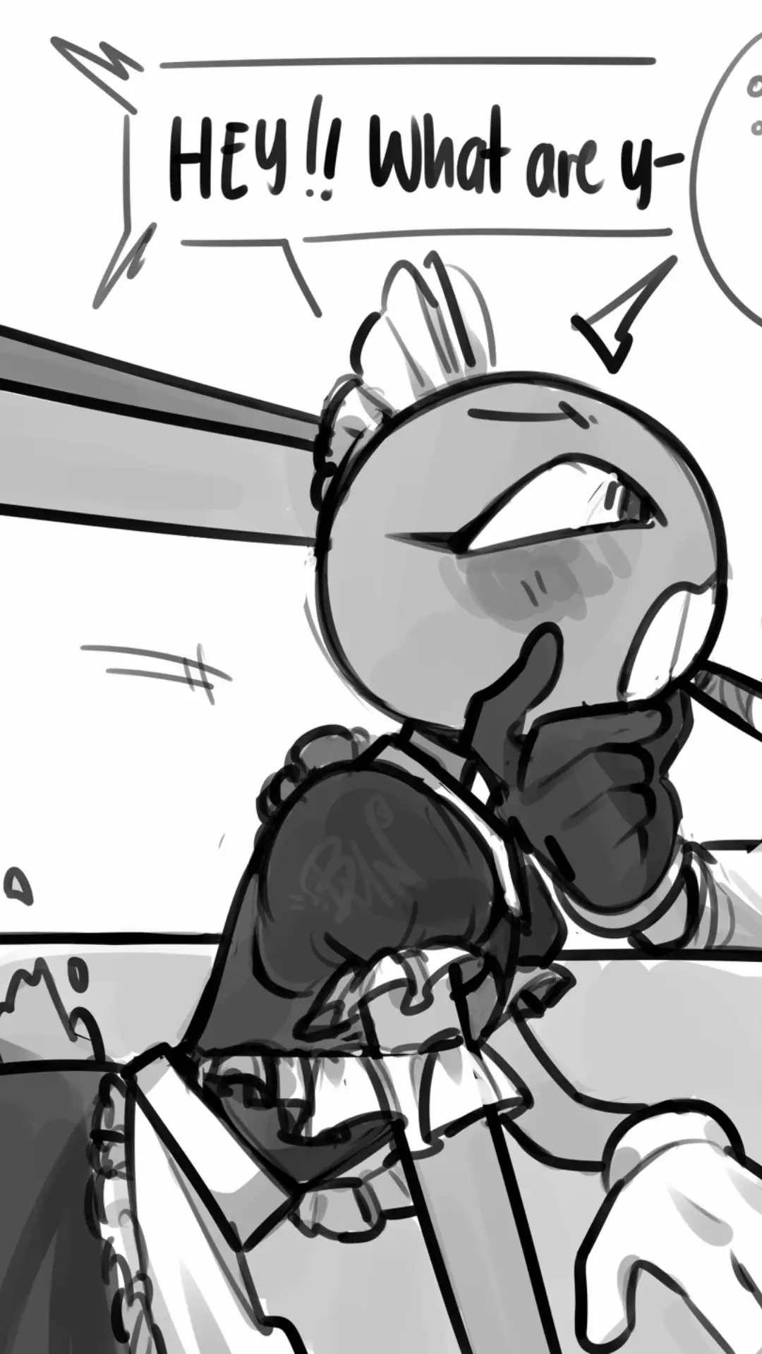 the maid wouldn't light her. #tadc #funnybunny #tadcfanart