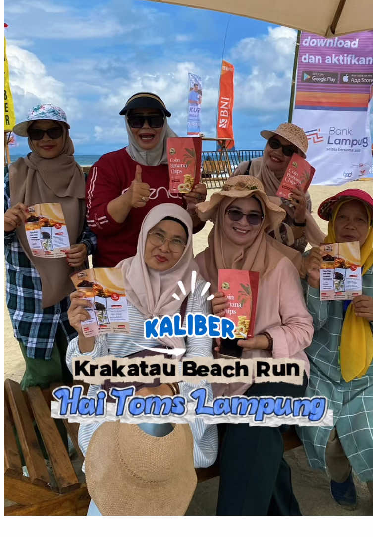 Krakatau beach run  Kaliber  #runners #kaliber #krakataubeachrun2025 #oleholehlampung 