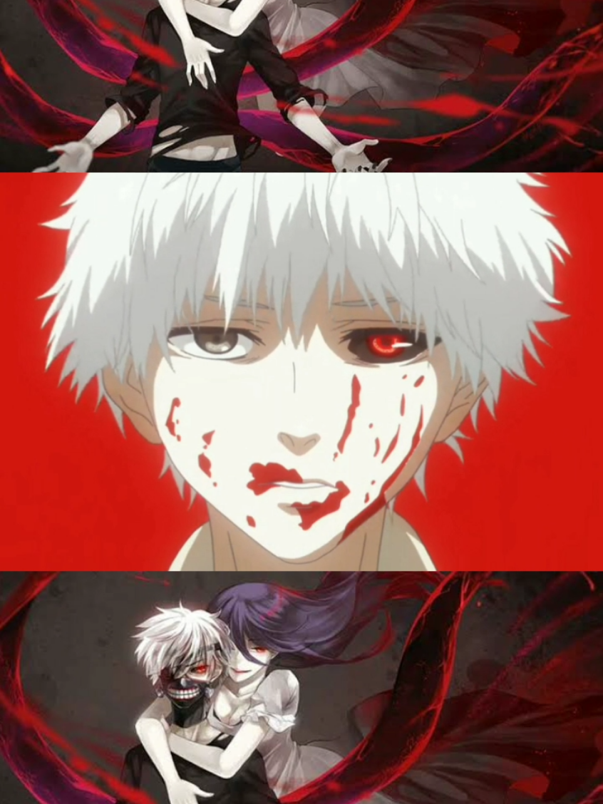 Menerima kekuatan Rize❎ Melahap kekuatan Rize✅ #anime#tokyoghoul#kaneki 