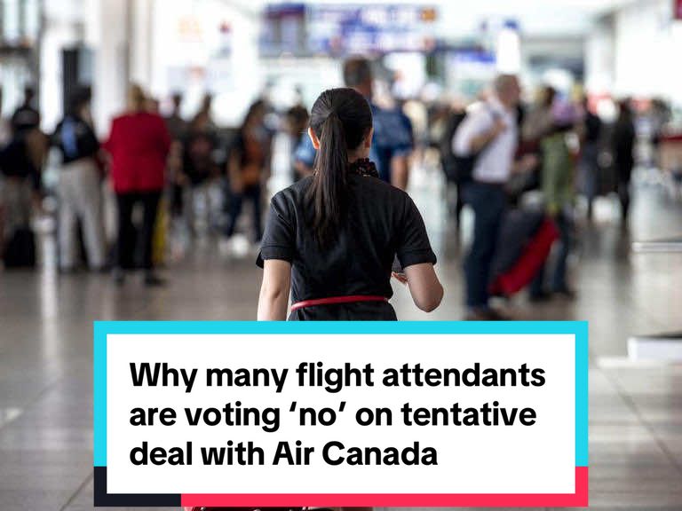 Many Air Canada flight attendants are dissatisfied with wage increases in a tentative agreement with Air Canada — and union members may not approve the deal, cabin crew and a source familiar with the matter told CTV News. More than a dozen flight attendants interviewed by CTV News said they plan to vote against the agreement because it fails to provide a living wage for less experienced workers. #aircanada #aircanadastrike #flightattendants #flightattendant #union 