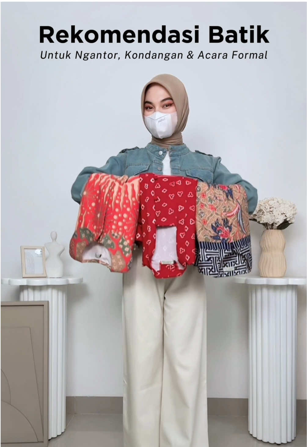 Rekomendasi batik ngantor, kondangan & acara formal Style 1: Blouse batik l! nk 1647 Style 2: Oneset no 1648 Style 3: Blouse no 1649 All outfit by @nayawa.id   #fyp #ootdhijab #outfitideas