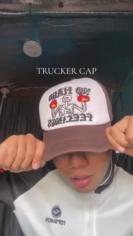Trucker cap na embroid na mga details! 🔥 #truckercap #cap #baseballcap 
