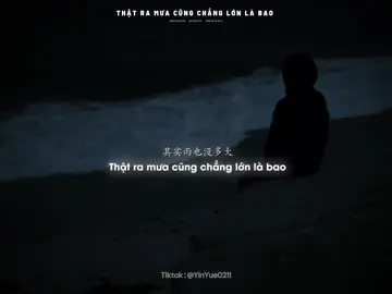 故事都有结局，我们也不例外。Câu chuyện nào cũng có hồi kết, chúng ta cũng không ngoại lệ.  .                                  _                                                                 _  #其实雨也没多大 #thatramuacungchanglonlabao #nhactrungquoc #vietsub #yinyue0211 