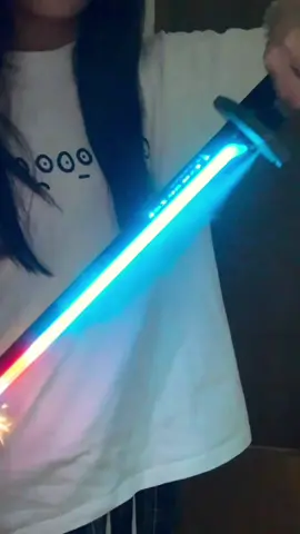 Glow in the dark fun! 🔪✨boys can't say no #ledtoy#nighttimefun #cooltoys#tiktokmademebuyit#fyp