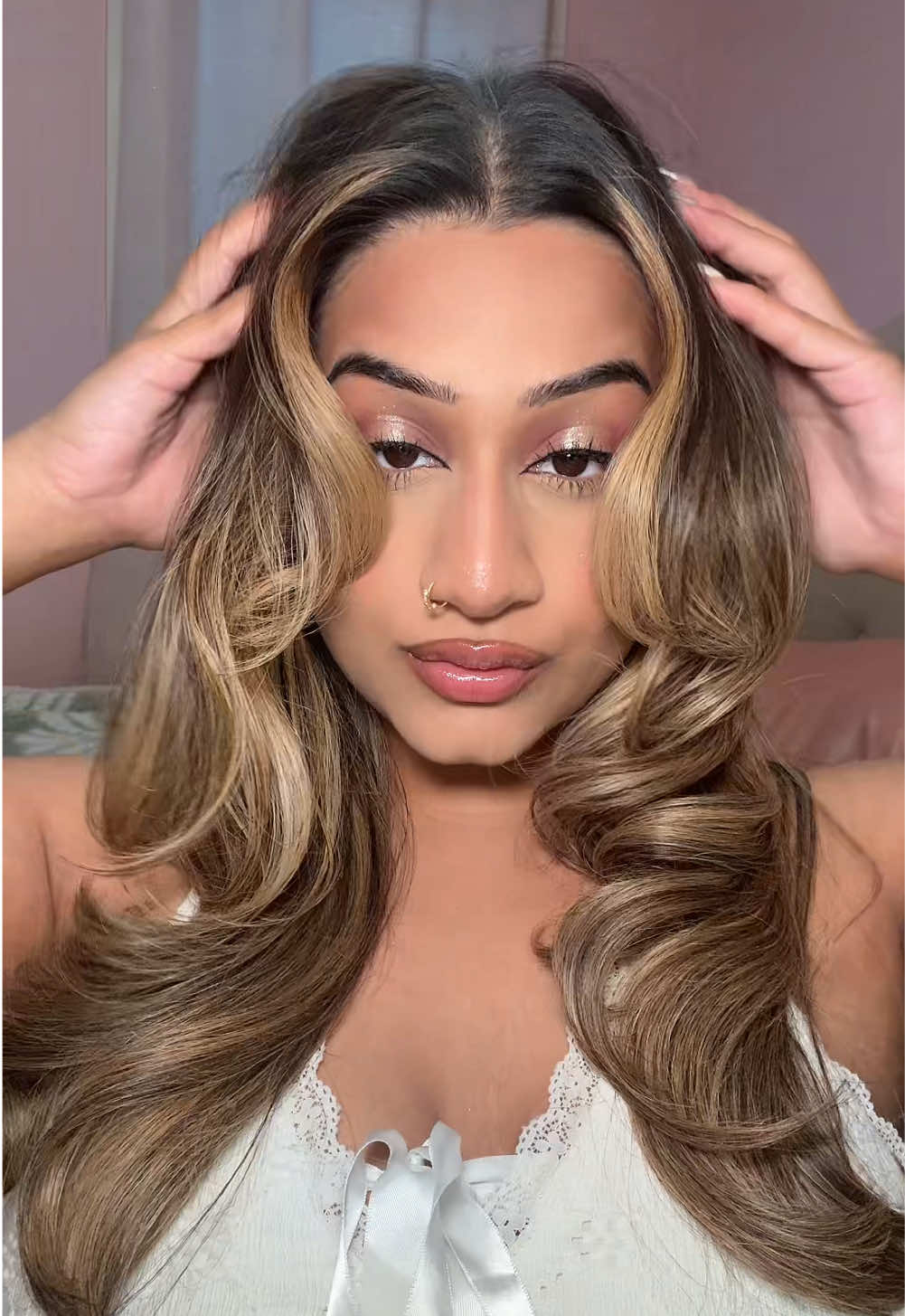 glowy makeup for the last days of summer ✨☀️ @milkmakeup  @Saie  @Too Faced  @Huda Beauty  @Anastasia Beverly Hills  @wetnwildbeauty  @MERIT Beauty  @Haus Labs by Lady Gaga  @Evian Facial Spray  #makeup #makeuptransformation #makeuptutorial #makeupartist 