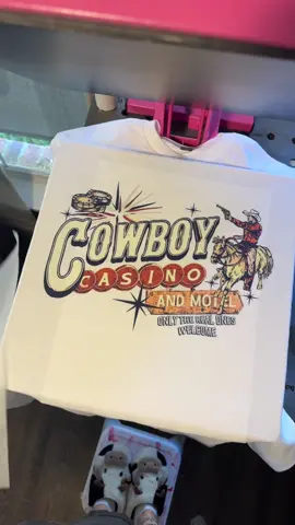 Cowboy casino graphic available as a tee or crew on our site!! 🔗 in bio to shop!! #westernboutique #onlineboutique #boutique #foryoupage #westernfashion 