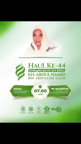 H-9 Menuju Haul Akbar KH. Abdul Hamid bin Abdullah bin Umar.  Semoga kita semua di takdirkan bisa hadir di haulnya🤲🤲 #haulakbar  #ulama  #pasuruan #waliyullah #mbahhamidpasuruan 