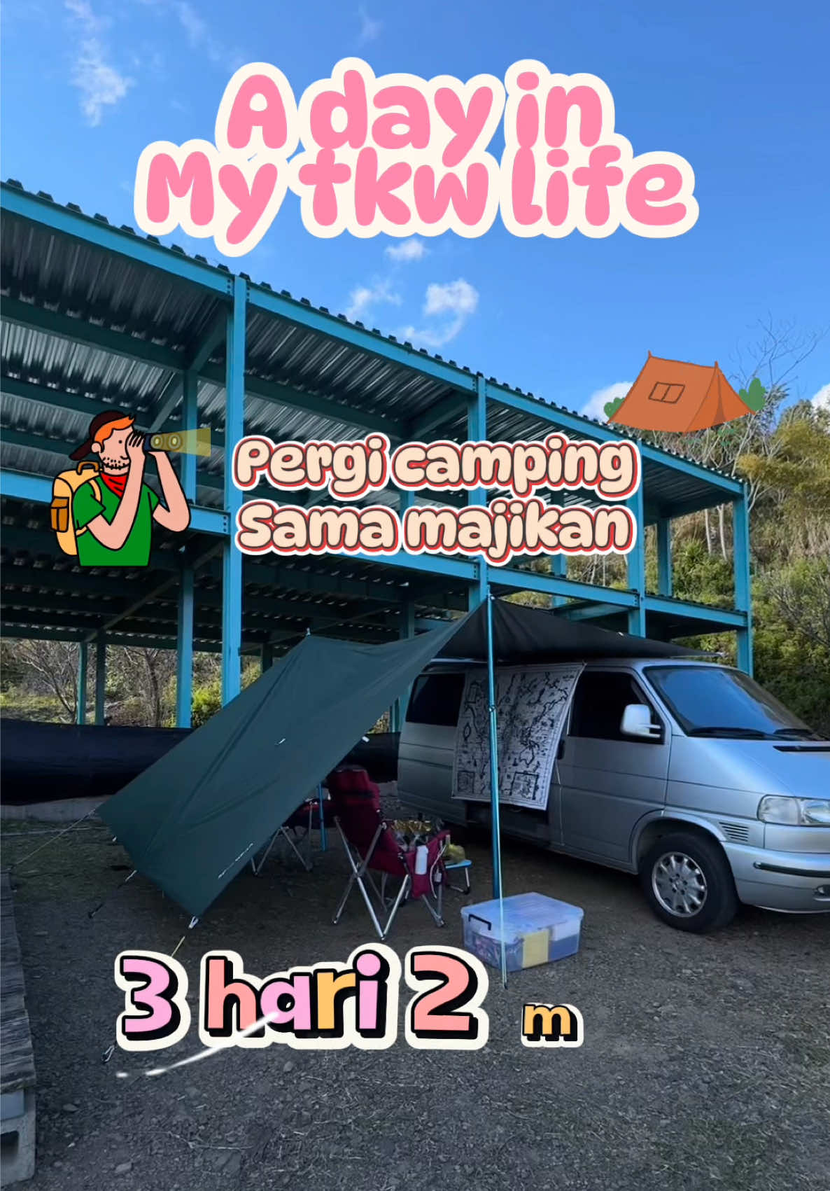 Akhirnya kesampaian pergi camping bareng sama majikan 🥰 #adayinmytkwlife #onedayinmytkwlife #tkwtaiwanindonesia🇹🇼🇮🇩 
