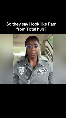 So I look like Pam they say? Let me hop on this challenge rq #pamfromtotal #viral #doppelgänger 
