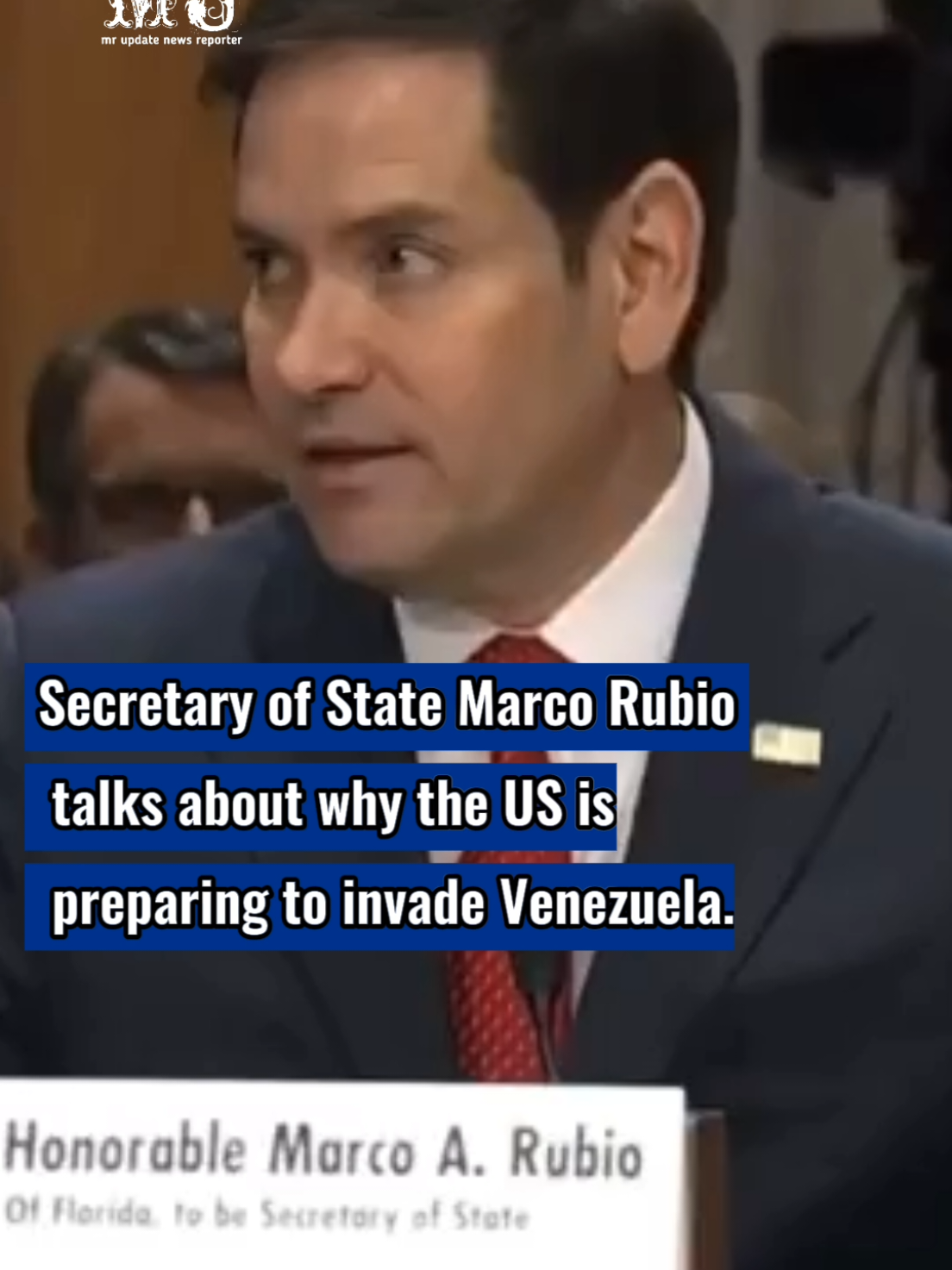 BREAKING:🇺🇲🇻🇪 Secretary of State Marco Rubio talks about why the US is preparing to invade Venezuela Russia, China, and Iran are the cause, not the drug cartels as the Trump administration claims. 