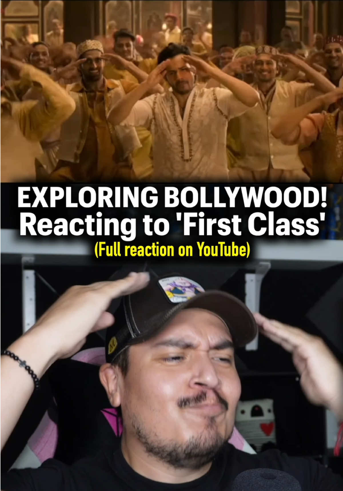 I found Bollywood! Reacting to 'First Class'. JoseOchoaTV Reacts to Bollywood Song from the Indian Movie Film Kalank. Starring Varun Dhawan and Alia Bhatt. Foreigners first time watching. Full reaction video on YouTube, link in bio! #fyp #firstclass #bollywood #reaction #tiktokgemscontest 