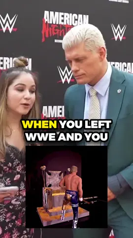 Cody Rhodes explains to me what's been the biggest challenge since returning to WWE. #WWE #CodyRhodes #wwetiktok #prowrestling