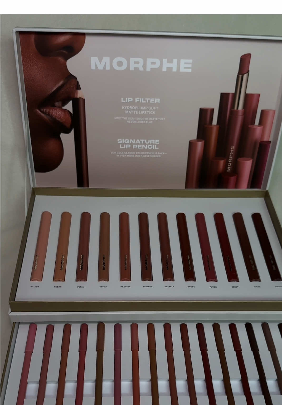 New @Morphe Cosmetics hydroplump soft matte lipstick & their signature lip pencil #morphe #lipfilter #lippencil 