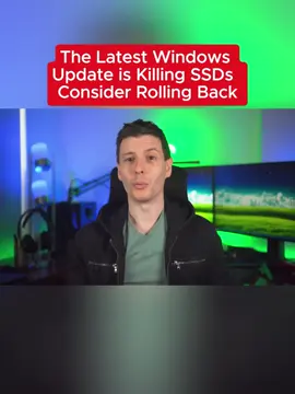 The Latest Windows Update is Killing SSDs - Consider Rolling Back #ssd #technology #tipstech #thiojoe #windows 