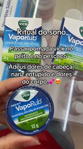 Vick pomada no ritual do sono. #farmacia #dicas #vickvaporub #foruyou  #fyp 