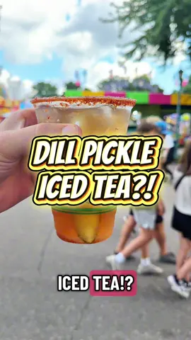 We had to check out Loon Lake Iced Tea at @Minnesota State Fair this year to try their new Dill Pickle Iced Tea drink. This was a nice shopping drink as we walked around on a hot afternoon — if you’re into tea and pickles that is. 😂 #mnstatefair #mnstatefair2025 #twincities #foodreview 