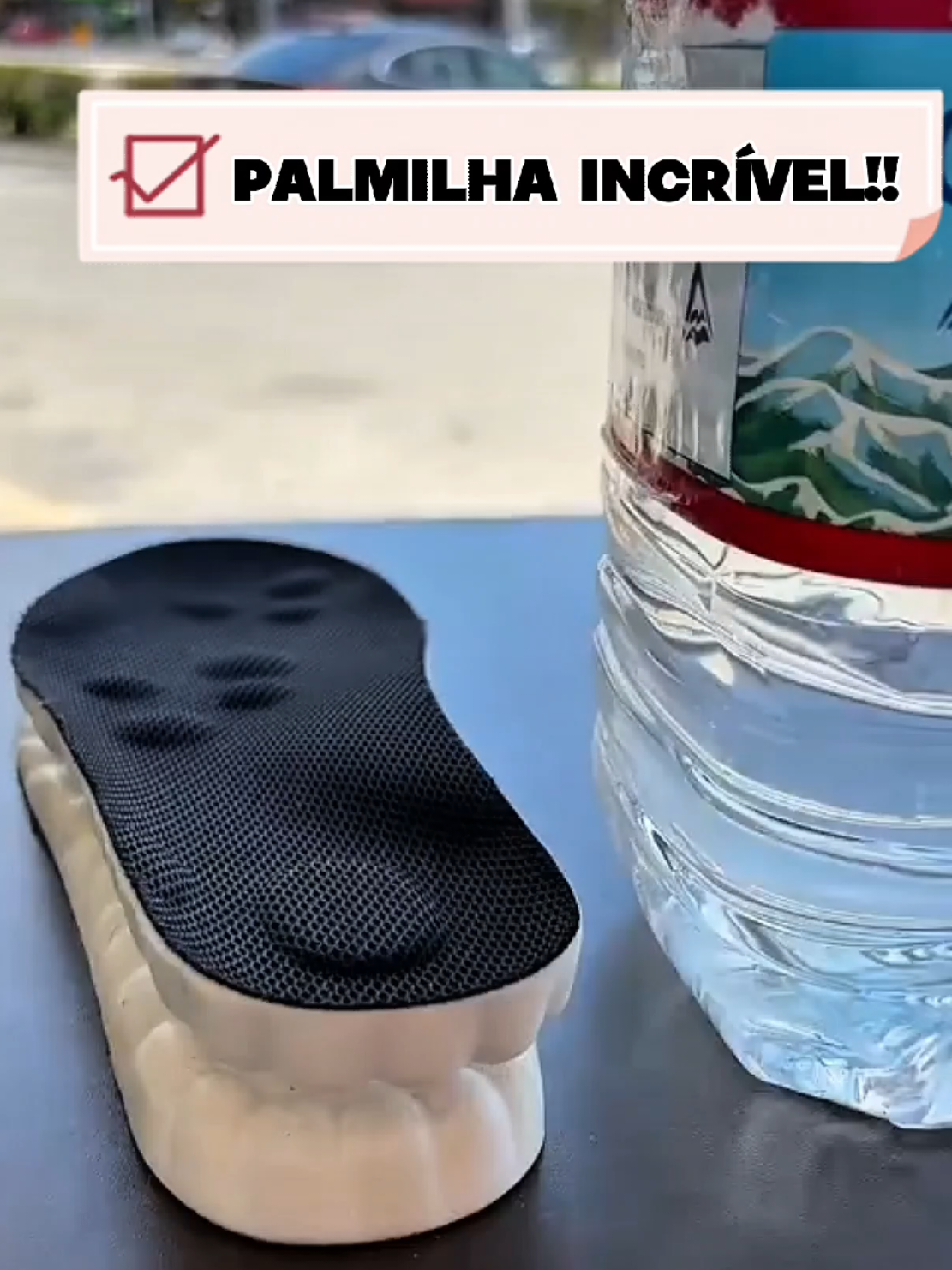 Não sinta mais dor nos pés com essa palmilha!! #dor #pés #tiktokshop #fyp 