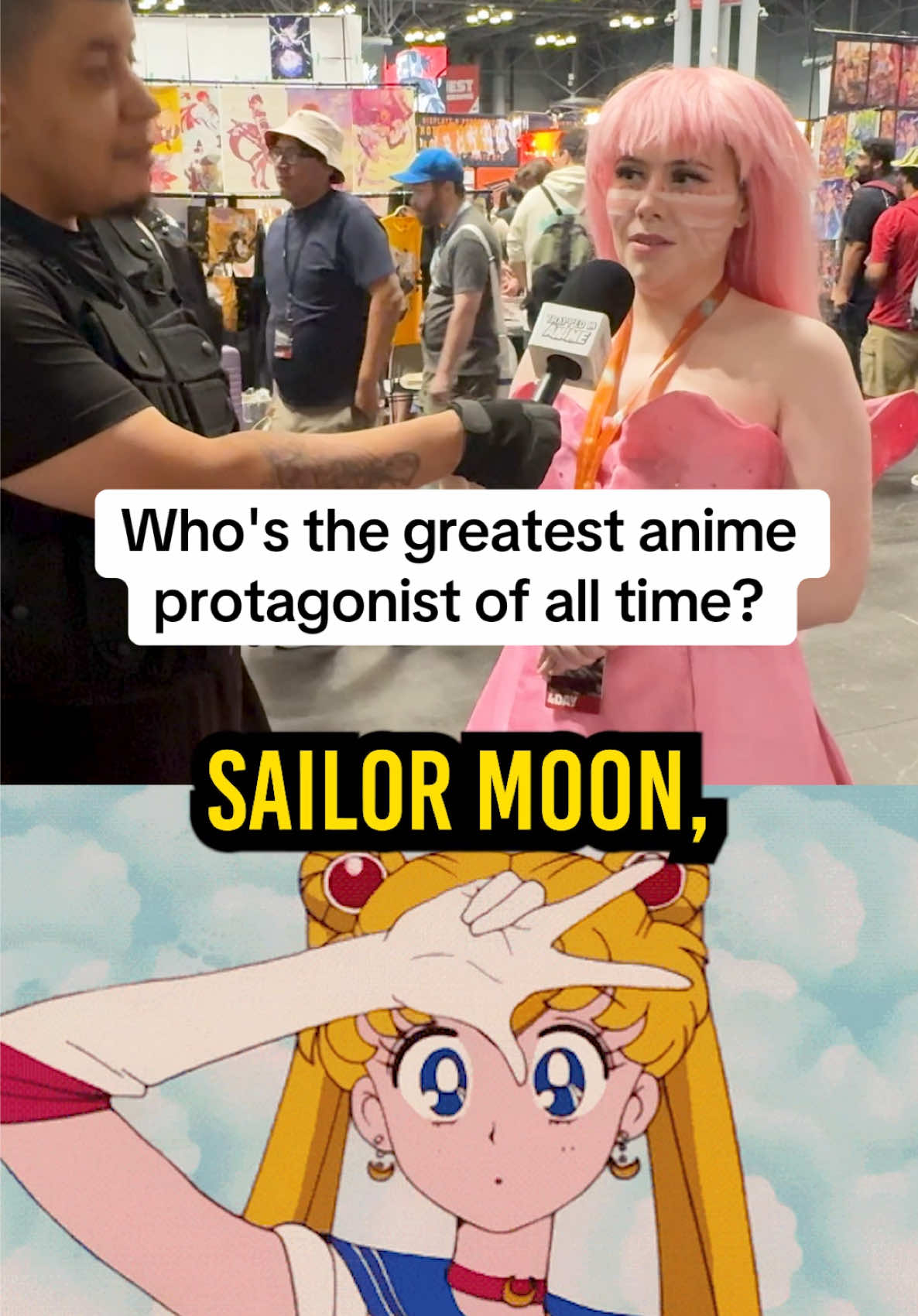 Is Sailor Moon the 🐐?? #sailormoon #sailormooncrystal #animenyc #animenyc2025  Anime hot takes filmed at @Anime NYC 2025 Starring: @Lady Tora🍉🌻☮️ 