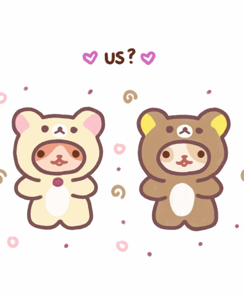 us as rilakkuma and korilakkuma? 🩷🧸 #Relationship #couplegoals #animation #art #fyp 