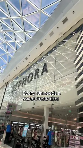Gotta love that the Westfield mall is a perfect 10k run from my home 🤷🏼‍♀️ #Running #sephora #makeup #sweettreat #runnergirl 