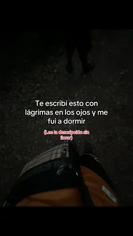 No sé cómo empezar esto… me tiembla todo mientras escribo y tengo un nudo en la garganta porque jamás pensé que tendría que despedirme de ti así. Quiero que sepas que fuiste lo más bonito que me pasó. Que me hiciste sentir cosas que nunca había sentido y que contigo aprendí lo que era de verdad querer a alguien. No te imaginas cuánto significaste para mí… eras mi razón de sonreír, mi apoyo, mi persona favorita. Y ahora me toca decir adiós, aunque por dentro me esté muriendo. Me duele demasiado aceptar que lo nuestro ya no funciona, que por más que lo intentemos ya no somos los mismos. Te juro que daría lo que fuera por que todo volviera a ser como antes, pero sé que ya no se puede. Me quedo con todos los recuerdos, con tus abrazos, con tus risas, con tus palabras que tantas veces me salvaron sin que te dieras cuenta. Y me duele tanto pensar que ya no los voy a tener más… Gracias por absolutamente todo. Por haber sido parte de mi vida, por haberme querido a tu manera, por haberme hecho sentir especial. Nunca voy a olvidar lo que vivimos, porque para mí fue real, fue intenso, fue de verdad. Ojalá la vida te dé todo lo que mereces, porque eres alguien increíble. Y aunque ya no estemos juntos, siempre te voy a llevar en mí, siempre. Perdóname si no soy fuerte, pero no puedo dejar de llorar mientras escribo esto. Es el adiós más duro que me ha tocado dar. Te quiero, y siempre te voy a querer, aunque ya no pueda tenerte.. 🤍