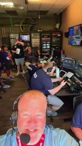 Meet the control room and Matt is the Audi Uh Oh ;) #baseball #boothview #announcer #milb #nashville 
