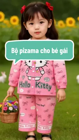 Set bộ pizama cho bé gái mặc thu đông , vải mềm, hình in 3D sắc nét , bé mặc thoải mái cả ngày #dobochobe #bochobegai #doxinhbegai #bochobe #thaoanhkids #sansale 