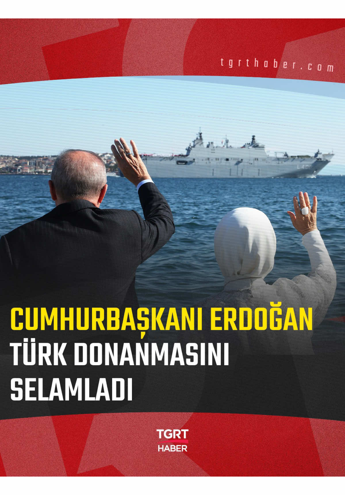 TCG Anadolu ve Savarona yatının da aralarında bulunduğu 9 gemi 'TEKNOFEST Mavi Vatan' kapsamında İstanbul Boğazı'ndan geçti. Cumhurbaşkanı Recep Tayyip Erdoğan ve eşi Emine Erdoğan, Dolmabahçe'den Türk donanmasını selamladı. #cumhurbaşkanıerdoğan #teknofest #mavivatan