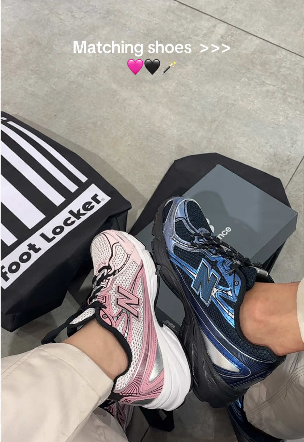 matchy shoes completed✅💌#fyp #newbalance #newbalance740 #newblance #nb740 #nb740pink #sneakerscouple 