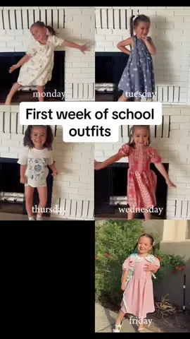 First week of school = first week of OOTDs 😍 Which one’s your fave? #BackToSchoolOutfits #KidsOOTD #KindergartenStyle #TrendingNow #BackToSchool 