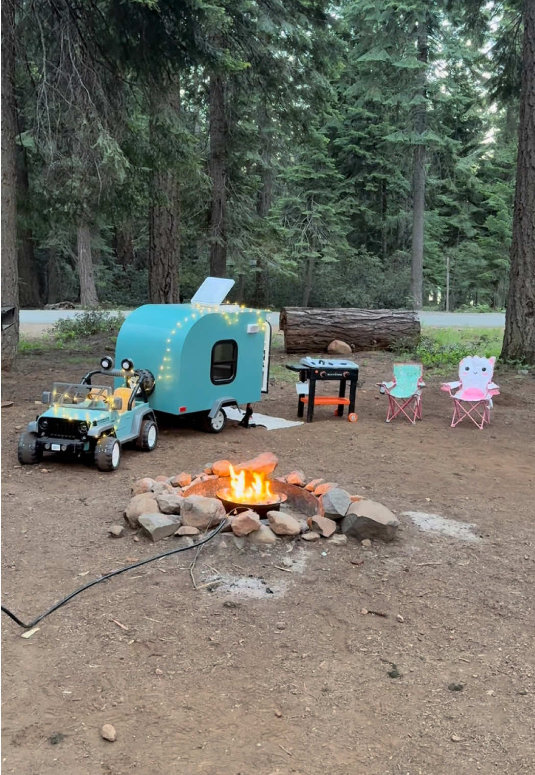 Welcome back to part 5 of recapping the kid car build series!! This was the first time we took the little camper camping and though we broke a few things, they had the time of their lives! There are very few things cuter than seeing my daughters drive around a campground in their power-wheel with that little travel trailer attached. And truth be told, there were naps taken, games played, and food eaten in their little trailer, but at the end of the night they ended up sleeping with us in our trailer. This was one of my favorite things l’ve ever built because I know there are going to be so many memories that will be made in this little trailer, and I can’t wait for my kids to tell their kids about the time their dad built them their own mini travel trailer. Who knows what the next video in the series is?!? #kidstrailer #traveltrailer #DIY #dad 