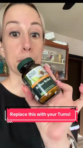 Reflux relief  replace this with your tums!!!  comment REFLUX below if you’re looking for more help with this!  #refluxrelief #barretts #gerdrelief #tums