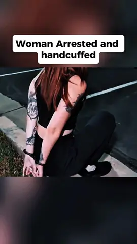 Woman Arrested and handcuffed P2 #cops #police #copsoftiktok #copscam 