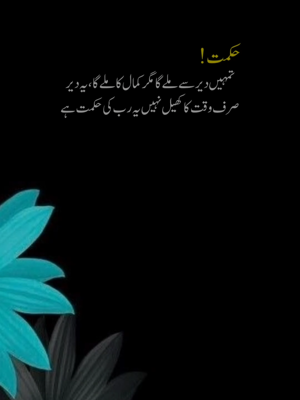 🌸 دیر رب کی حکمت ہے، محرومی کبھی نہیں 💎 — Follow for more 🌟 #foryou #foryourpage #viral #trending #islamic_video 