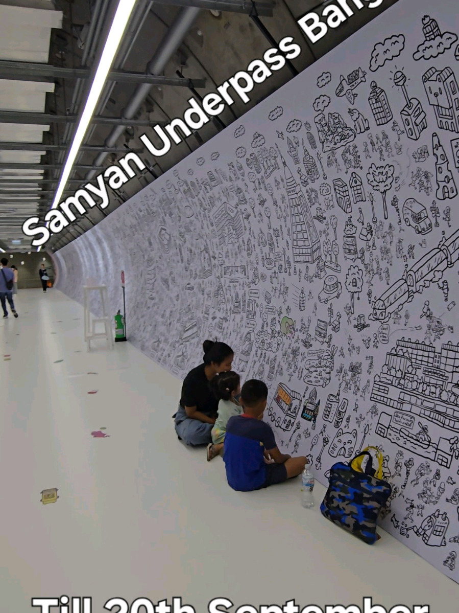 Samyan MRT station Underpass Bangkok Master Peace Painting till 20th September  @samyanmitrtown #bangkok #bangkoknow #bangkokart #bangkokdaily #samyanmitrtown 