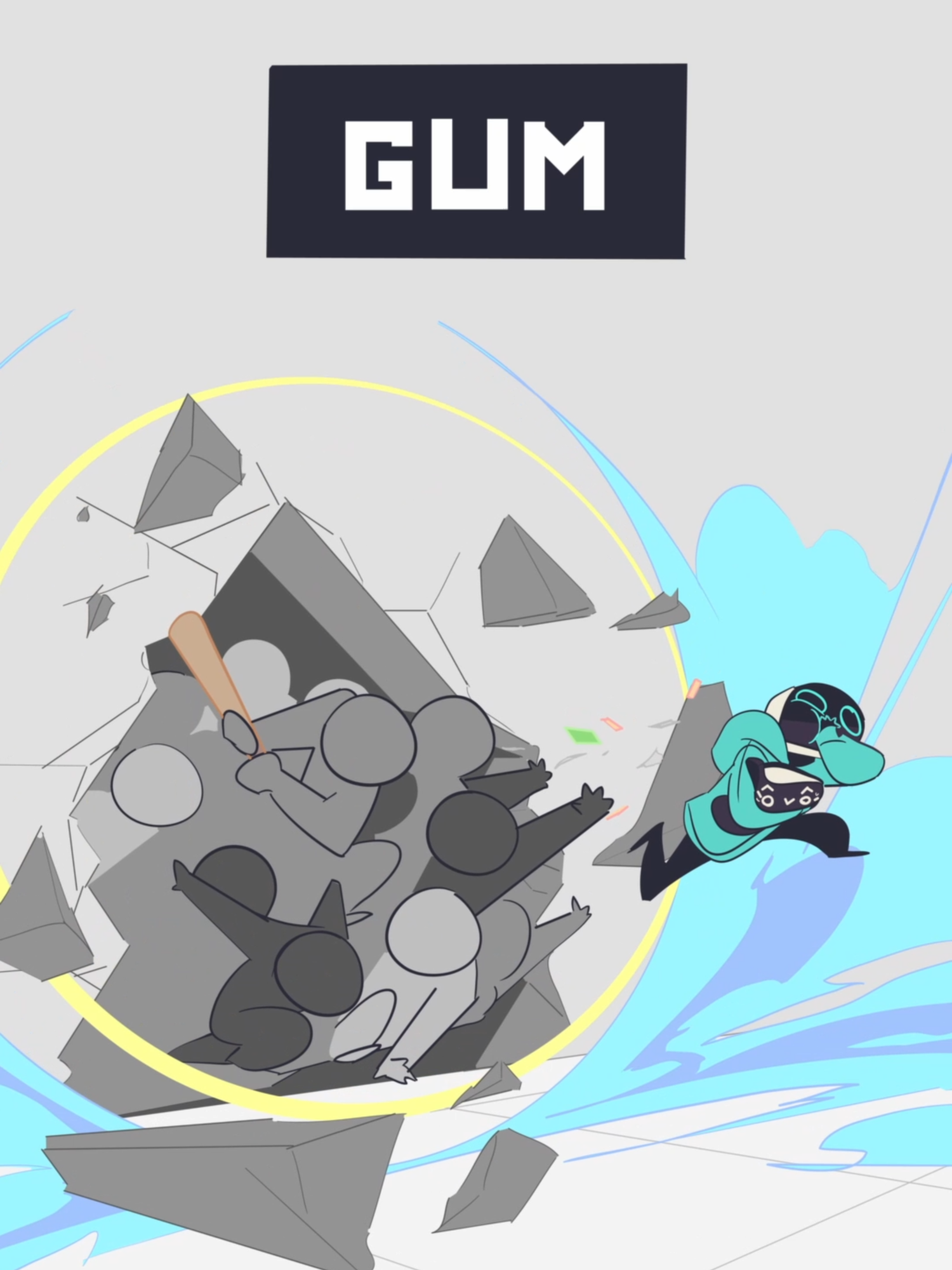 opening a pack of gum in class