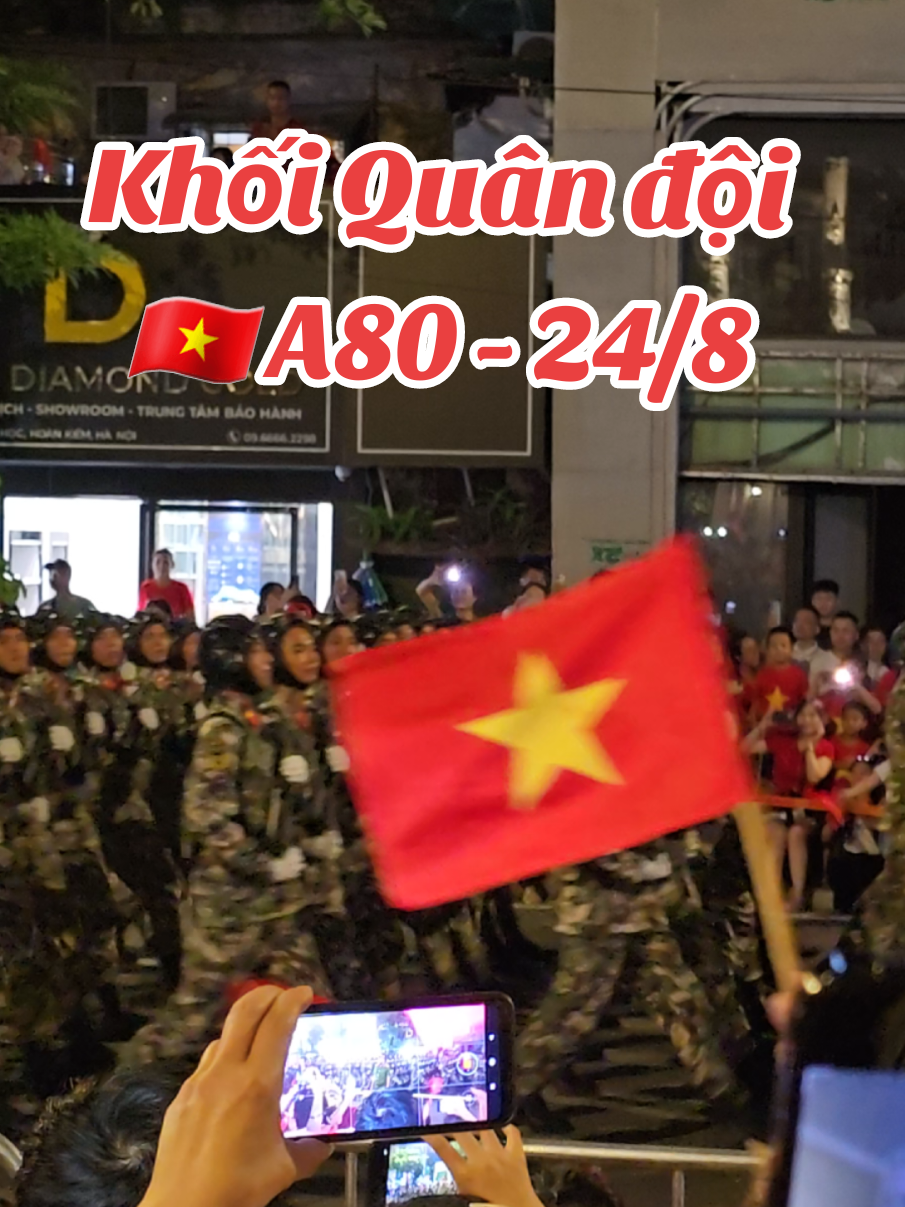 Khối Quân đội hợp luyện lần 2 - ngày 24/8 Rất nhiều cảm xúc khi các khối đã đi một chặng khá xa vẫn chào điều lệnh với dân 🥹 #a80 #dieubinh #vietnam 
