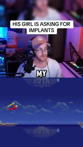 HIS GIRL IS ASKING FOR IMPLANTS #kick #streamer #pilot #plane 