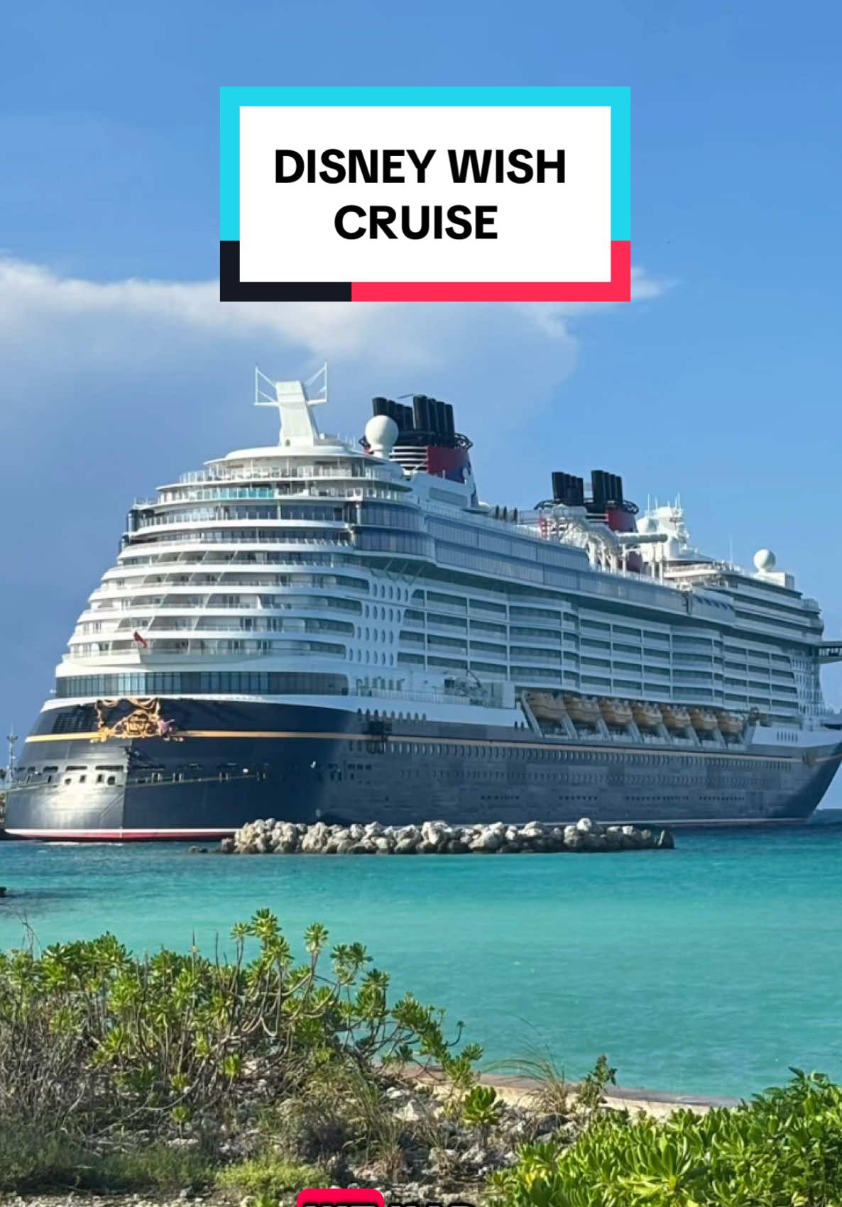 DISNEY WISH CRUISE! 🚢 ☀️ #disneycruiseline #disneywish #castawaycay #bahamas #disneycruise 