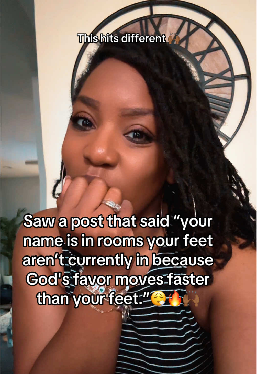 🗣️ Let that sink in! 🙌🏾🔥 Think about it: You don’t know what room your name is in!🤞🏾 You don’t know who your prayers have reached! It’s a reminder that even when things feel slow, there's a bigger plan in motion! God's favor is already working on your behalf, opening doors and making things happen in places you haven't even reached yet. Trusting the process and knowing your name is already there is the ultimate peace. • • • • • • • • • • • • • • • • • • • • #Christian  #christiantiktok #christiantiktokcomunity #creatorsearchinsights #GodTok 