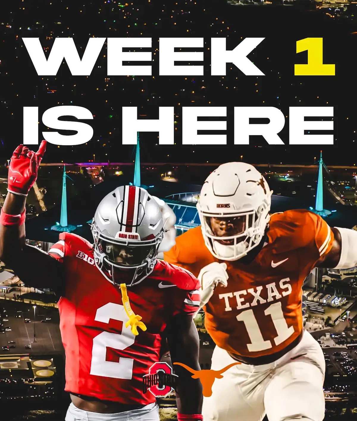 The wait is over. The full slate is here. Welcome to Week 1 of college football. 🏟️ . . #4THANDFIVE #4THANDFIVETikTok #CollegeFootball #College #Football           