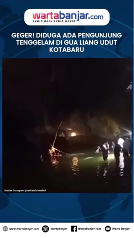 GEGER! Diduga Ada Pengunjung Tenggelam di Gua Liang Udut Kotabaru WARTABANJAR.COM, KOTABARU – Geger dugaan seorang pengunjung tempat wisata Gua Liang Udut, Kabupaten Kotabaru tenggelam, Minggu (24/8/2025). Dalam rekaman video yang dibagikan akun beritainformasikal, tampak puluhan orang berupaya melakukan pencarian di dalam gua. Kondisi pencarian berlangsung dengan penerangan minim, hanya mengandalkan cahaya dari pintu masuk gua. Disebutkan saat ini tim relawan emergency sedang dalam tahap pencarian korban yang diduga hilang tenggelam. #gualiangudut #pengunjung #tenggelam #kotabaru #wartabanjar https://wartabanjar.com/2025/08/24/orang-diduga-tenggelam-di-goa-liang-udut-kotabaru/