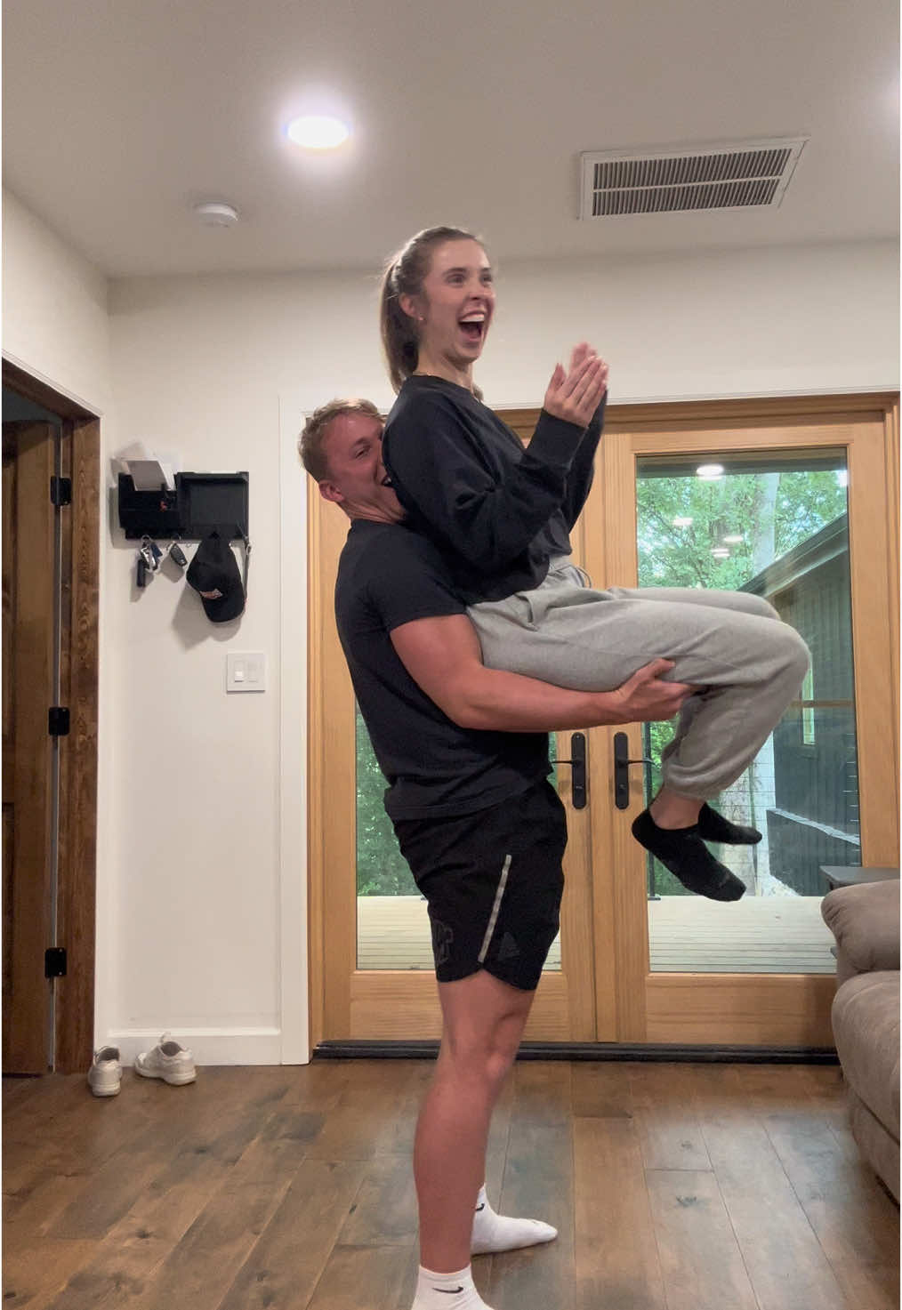 Form needs some work😂 #chairchallenge #couplestiktok 