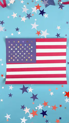 Stars, stripes, and scissors! 🇺🇸✂️ Craft your paper American flag this Labor Day with Crayola Construction Paper. #LaborDayCraft